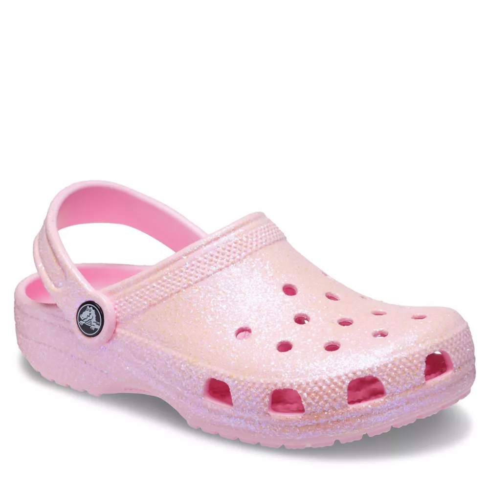 CROCS  GIRLS LITTLE-BIG KID CLASSIC GLITTER CLOG