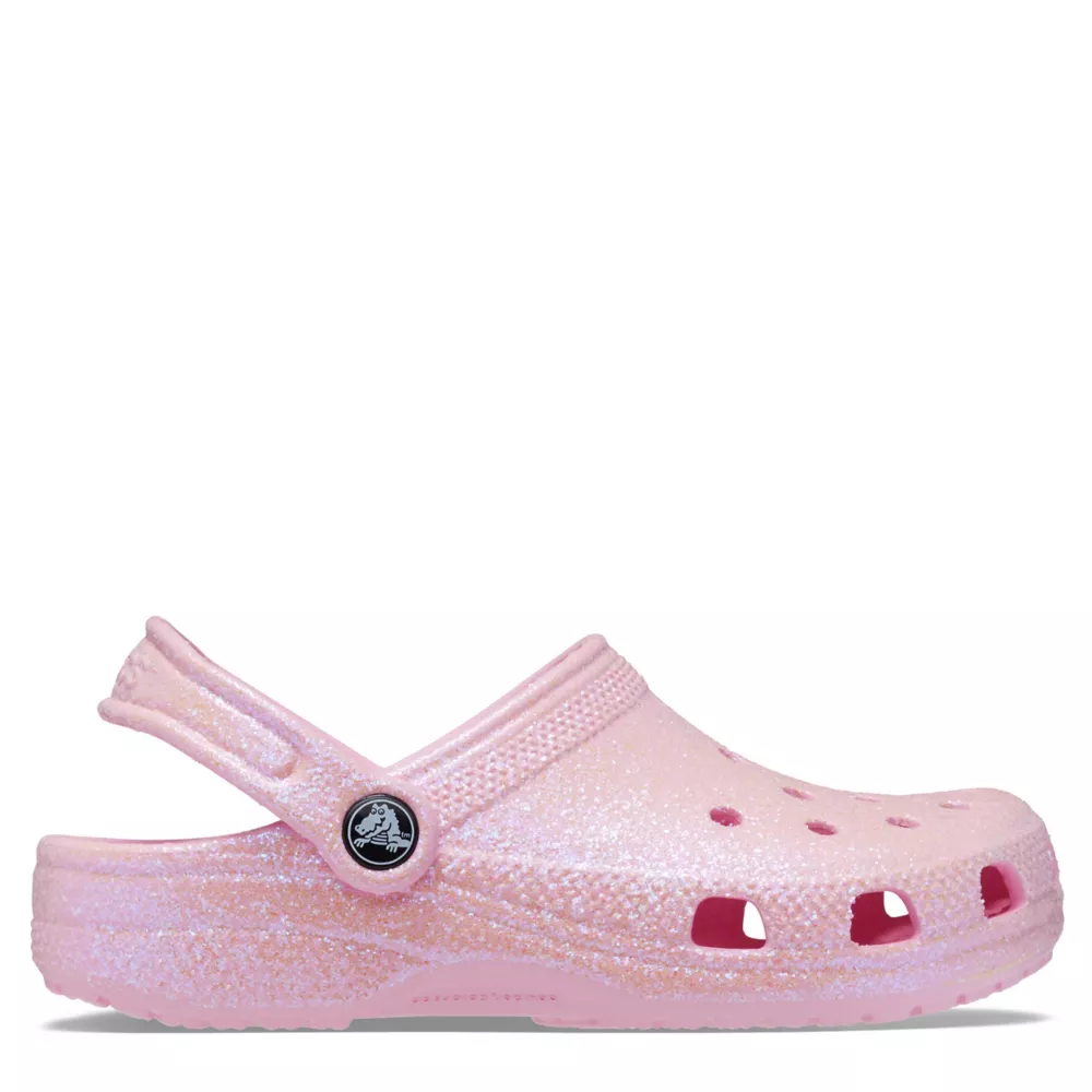 CROCS  GIRLS LITTLE-BIG KID CLASSIC GLITTER CLOG