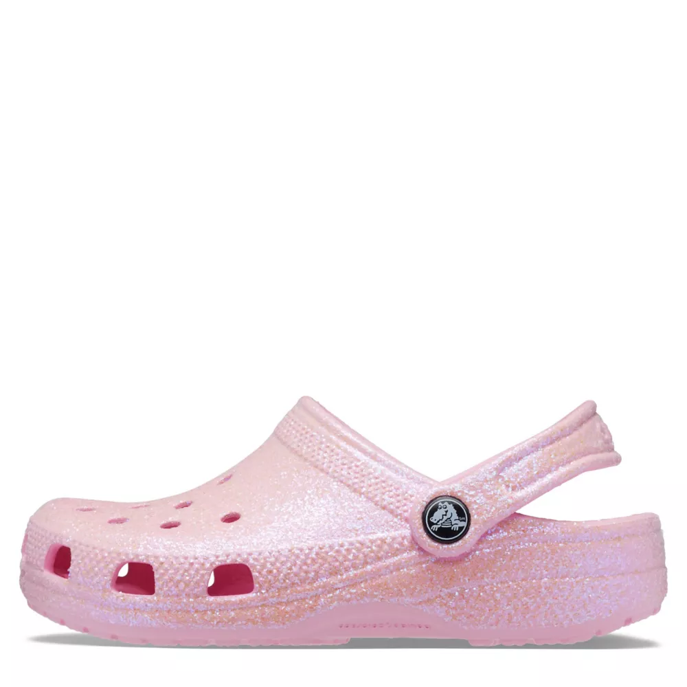 CROCS  GIRLS LITTLE-BIG KID CLASSIC GLITTER CLOG