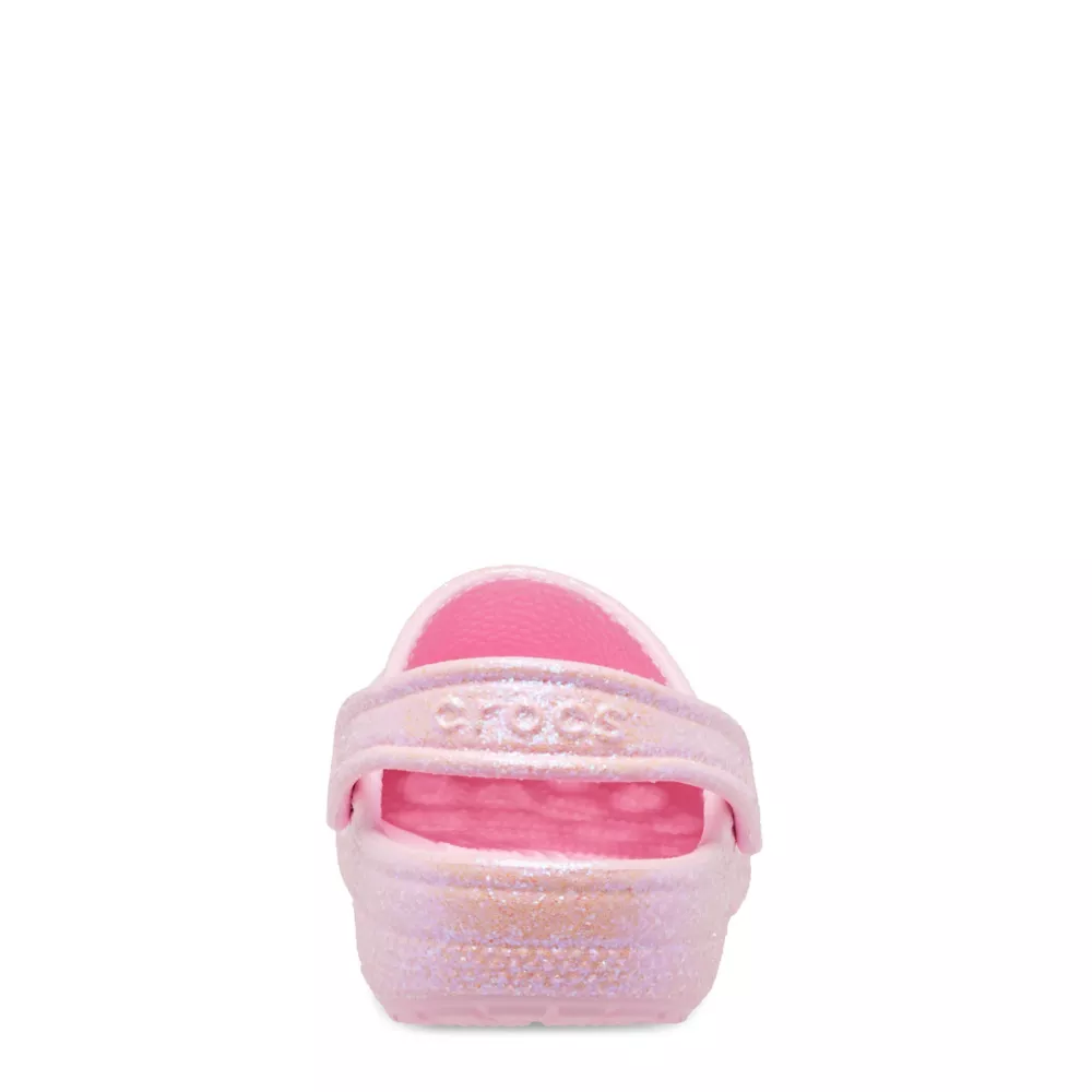 CROCS  GIRLS LITTLE-BIG KID CLASSIC GLITTER CLOG