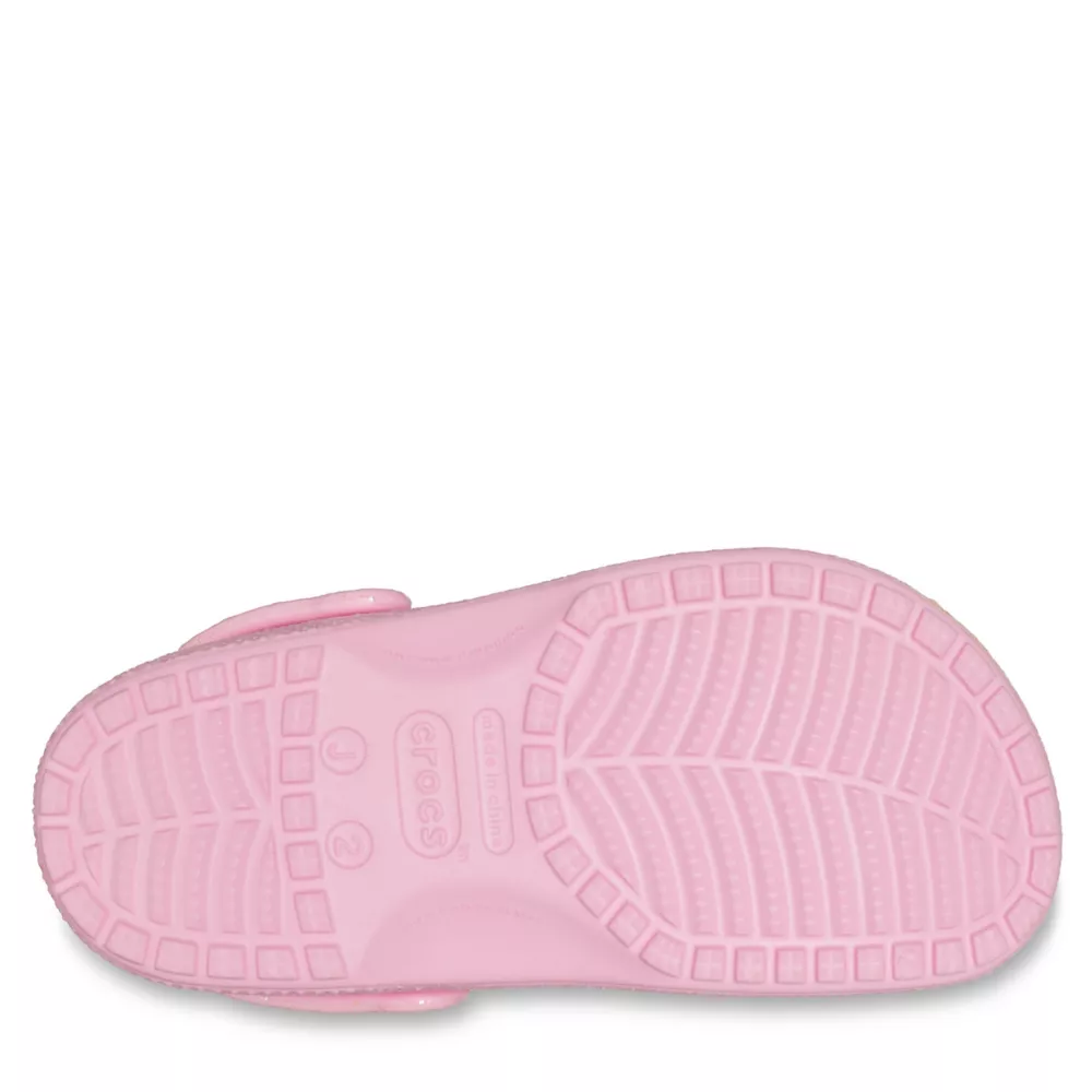 CROCS  GIRLS LITTLE-BIG KID CLASSIC GLITTER CLOG