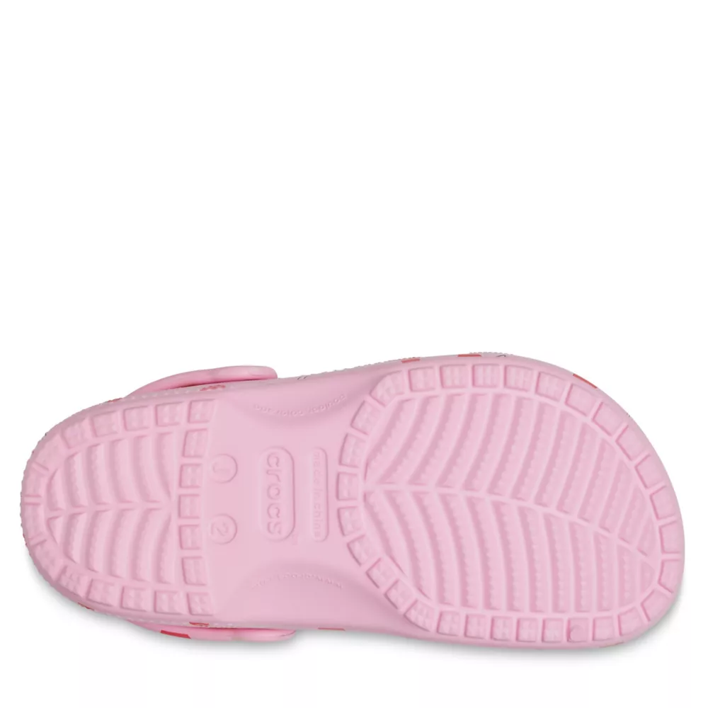 CROCS  GIRLS LITTLE-BIG KID CLASSIC PRINT CLOG