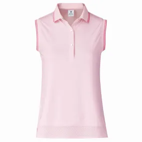 Pink Sleeveless Polo Shirt by Daily Sports