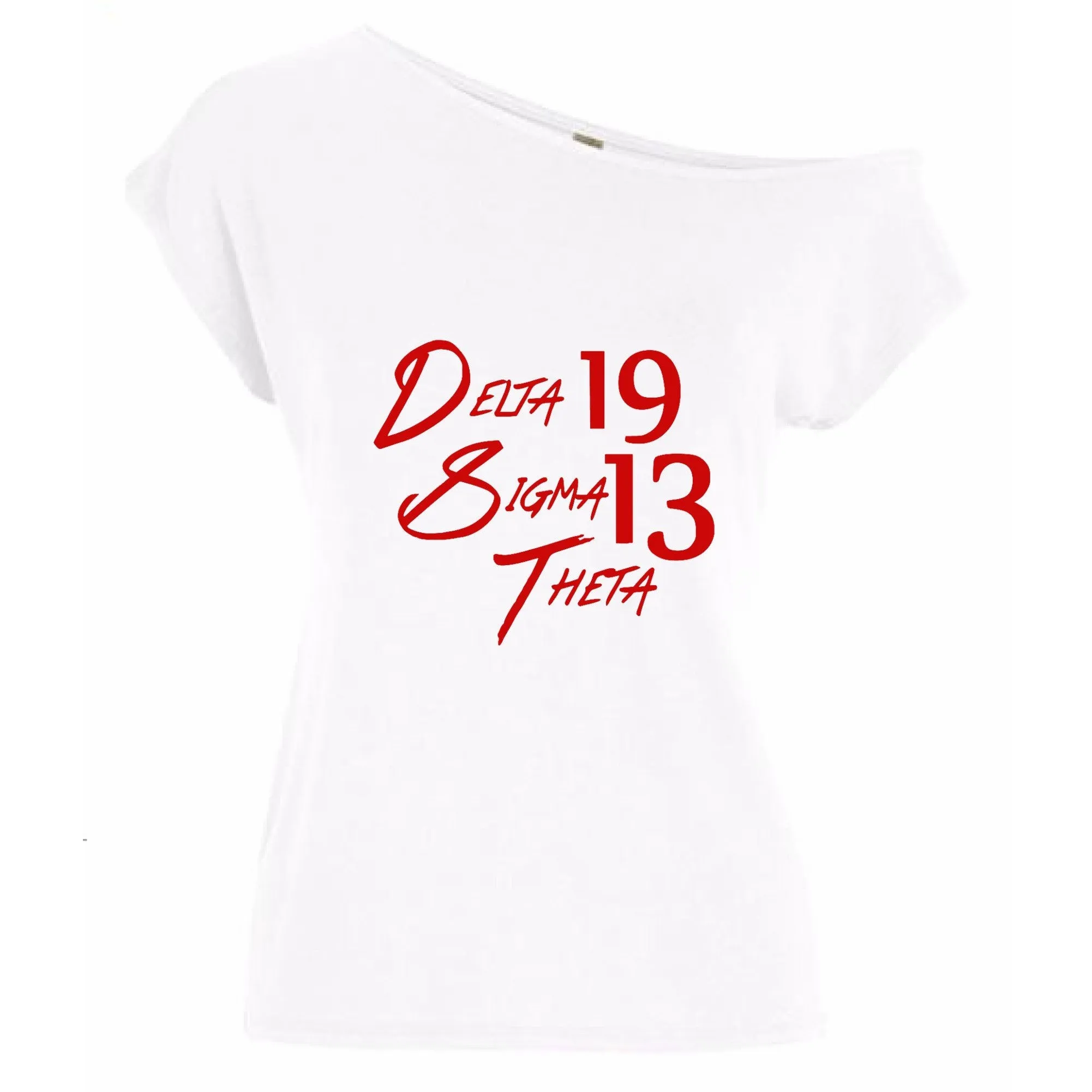 Delta Sigma Theta 1913 Off Shoulder Tee