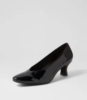 DJANGO & JULIETTE Chese Black Patent Leather Pump Heels