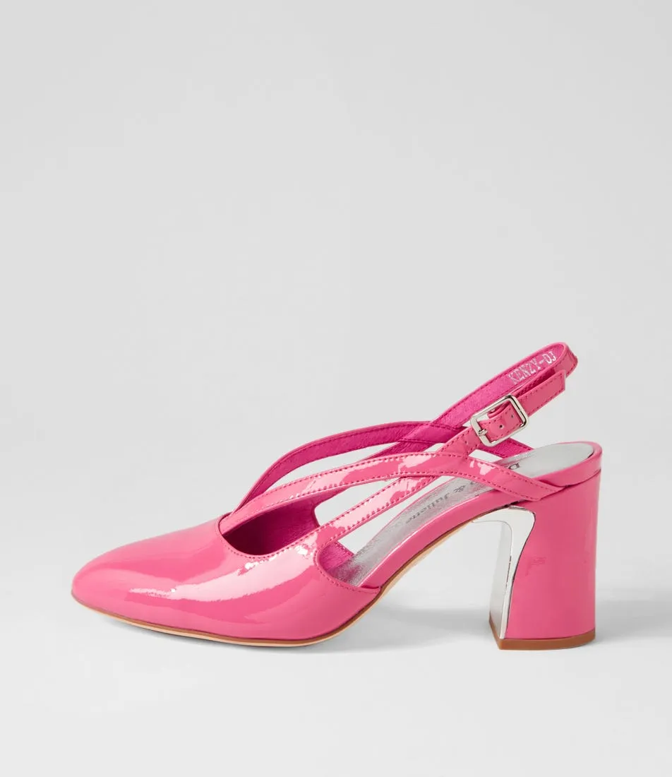 DJANGO & JULIETTE Kenzy Pretty Pink Patent Leather Heels