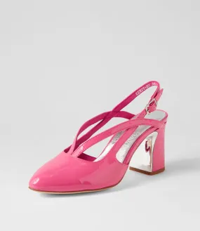 DJANGO & JULIETTE Kenzy Pretty Pink Patent Leather Heels