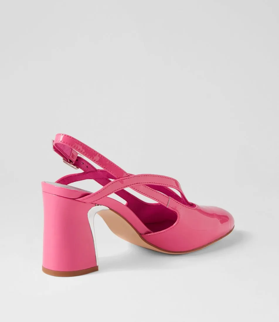 DJANGO & JULIETTE Kenzy Pretty Pink Patent Leather Heels