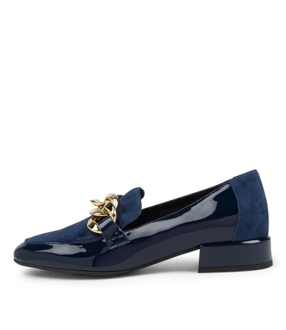 DJANGO & JULIETTE Vivandy Navy Patent Leather Heels