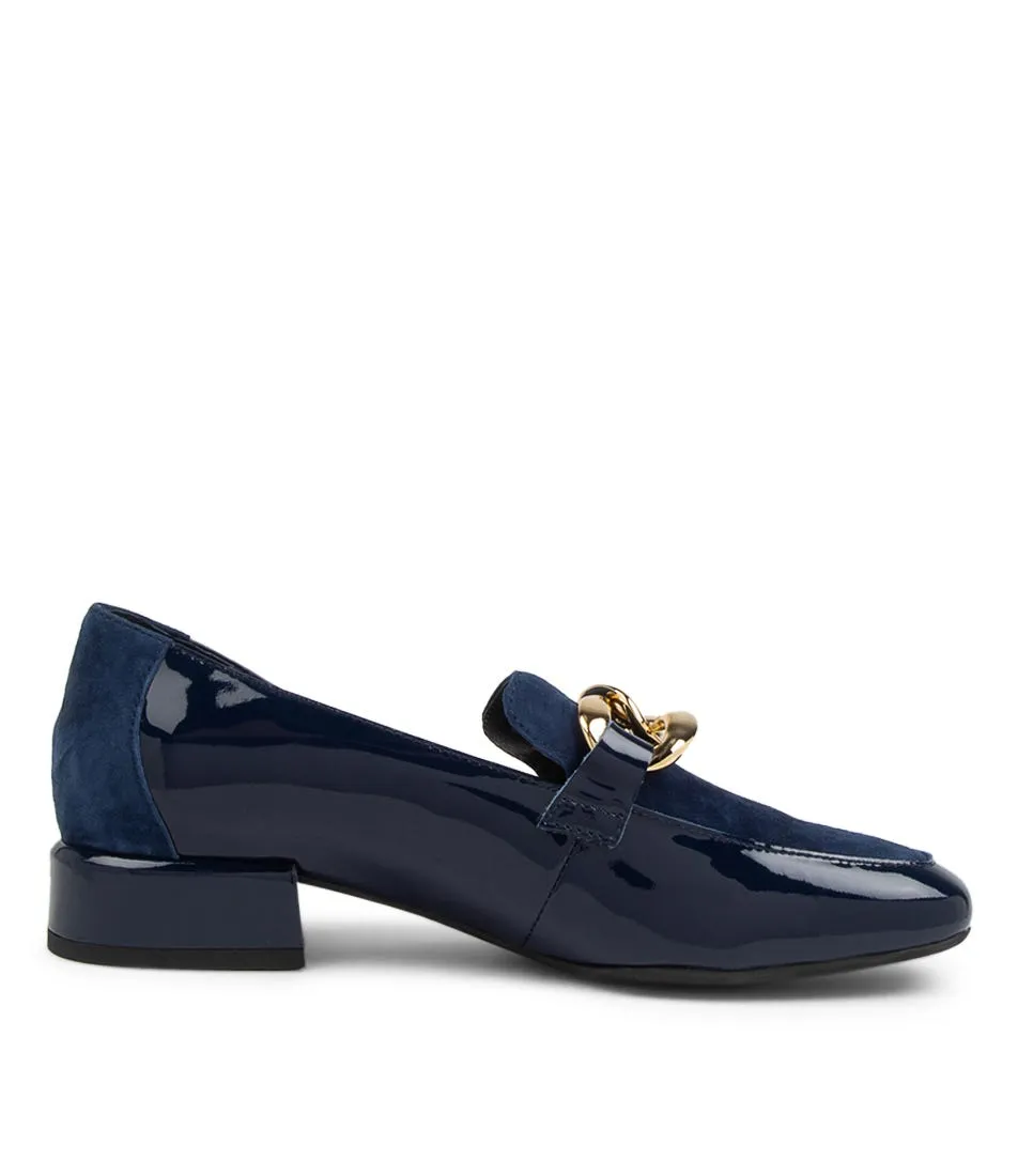 DJANGO & JULIETTE Vivandy Navy Patent Leather Heels