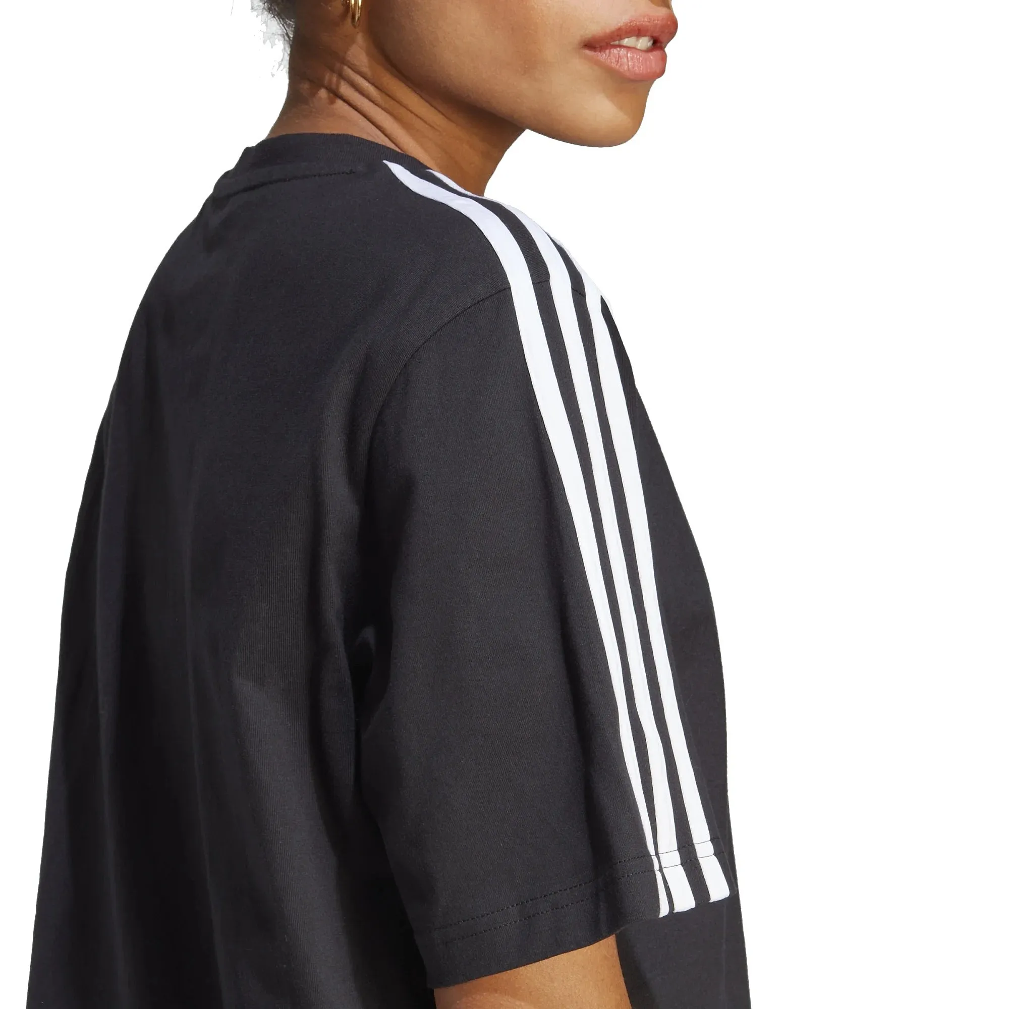 dress adidas Performance Essentials 3 Stripes Boyfriend - Black - women´s