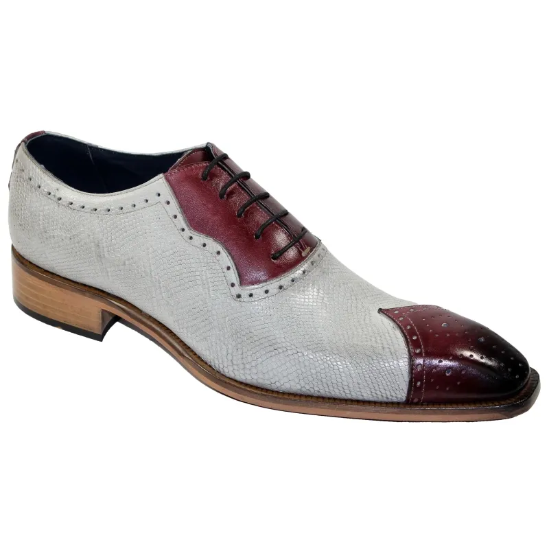 Elegant Duca Marino Bordo/Bone Oxfords