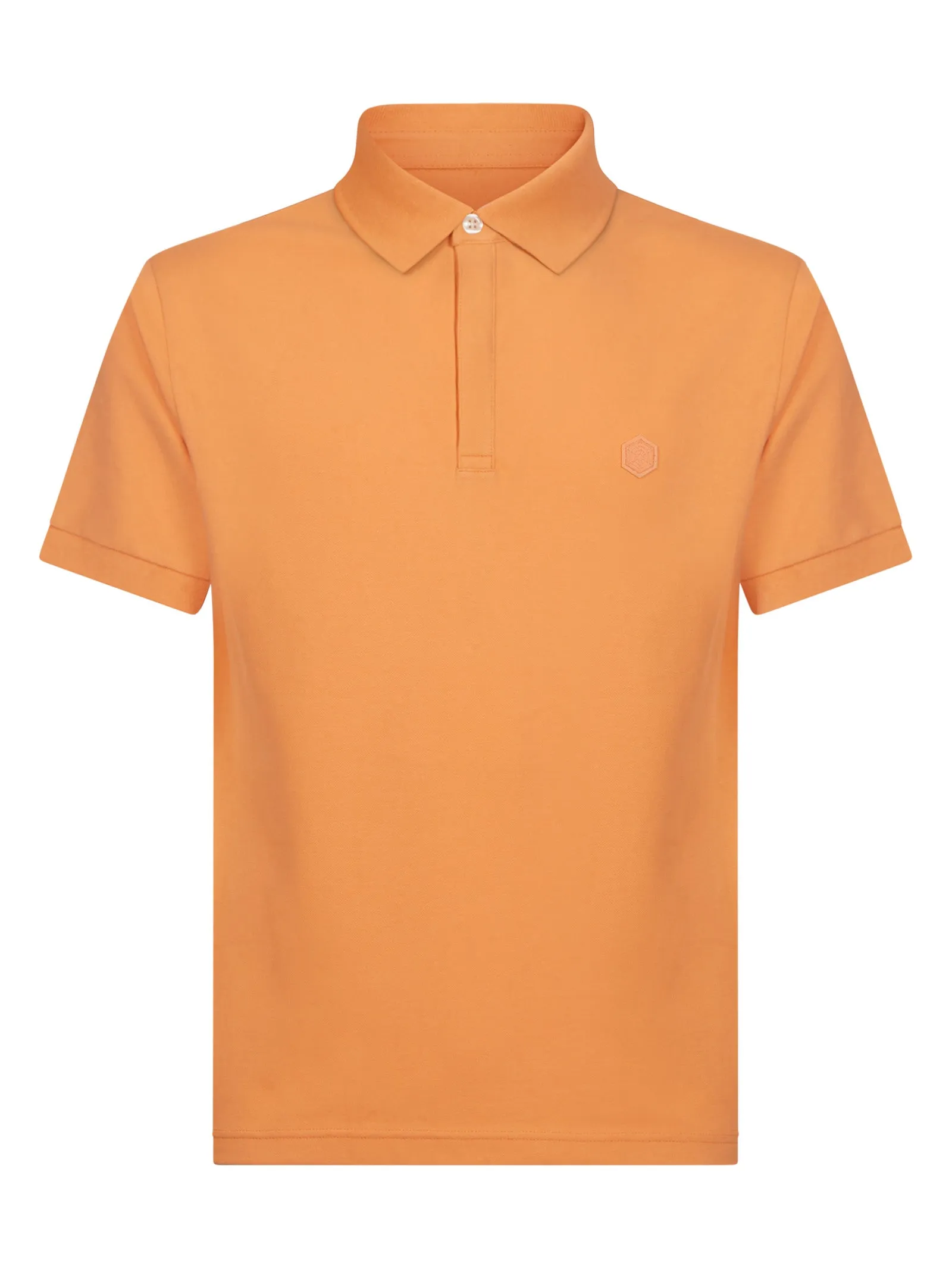 Eco Cotton Pique Stretch Polo Shirt - Tangerine