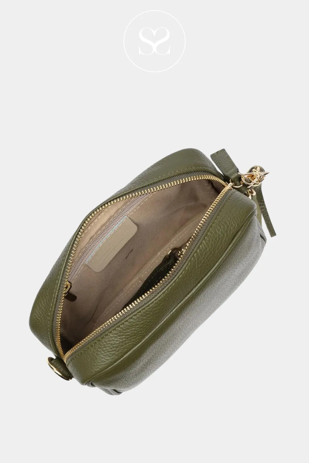 ELIE BEAUMONT - CROSSBODY BAG - OLIVE/KHAKI