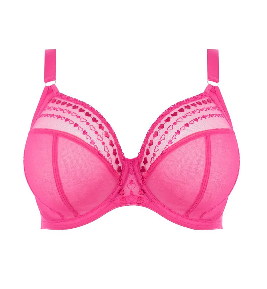 Banded Plunge Underwire Bra (8900) - Pink Kiss