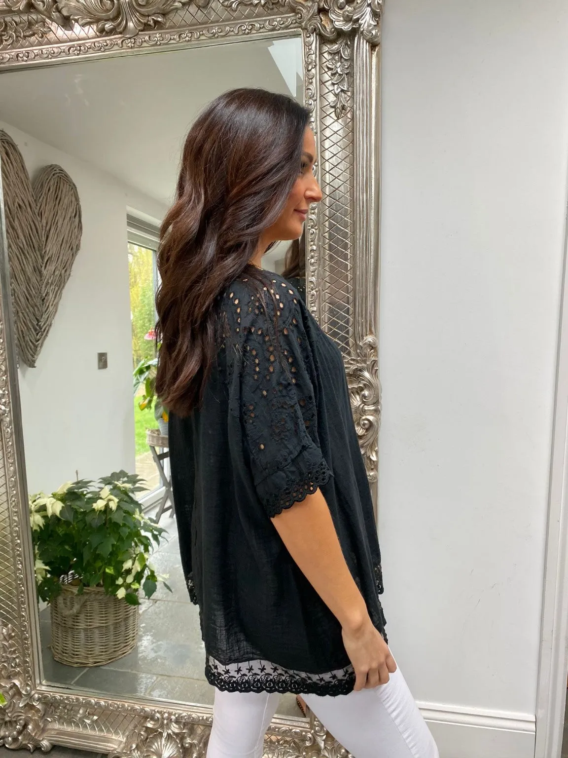 Embroidered Lace Blouse Erin