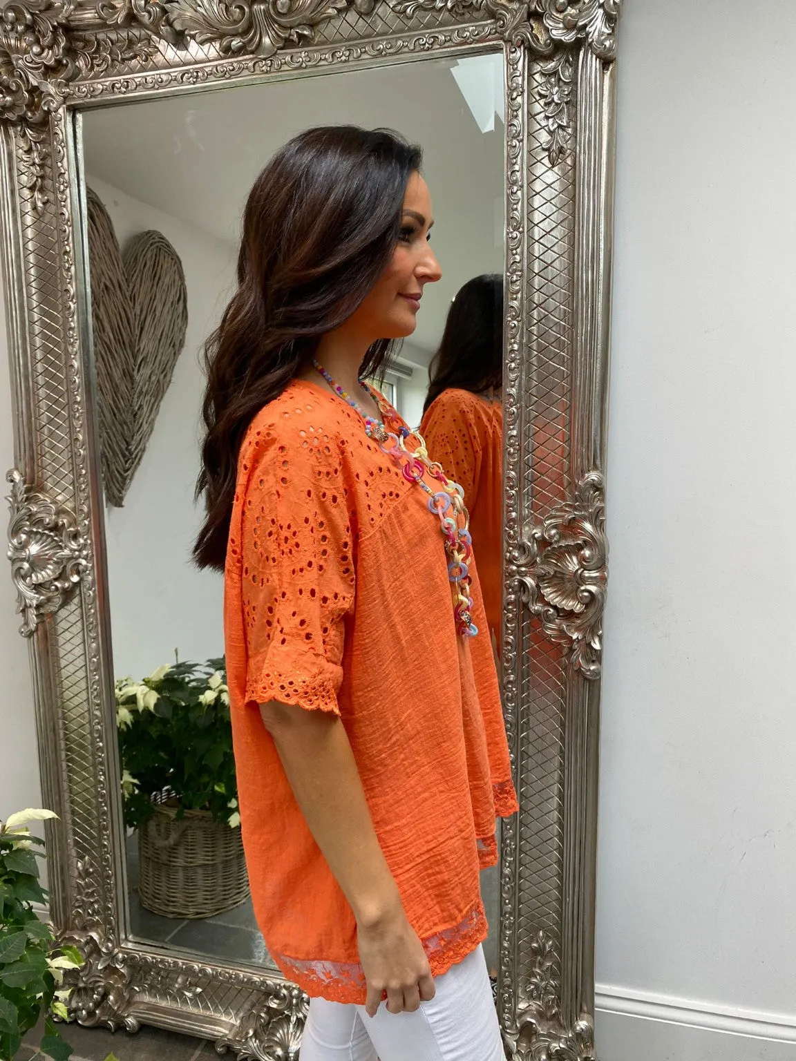 Embroidered Lace Blouse Erin