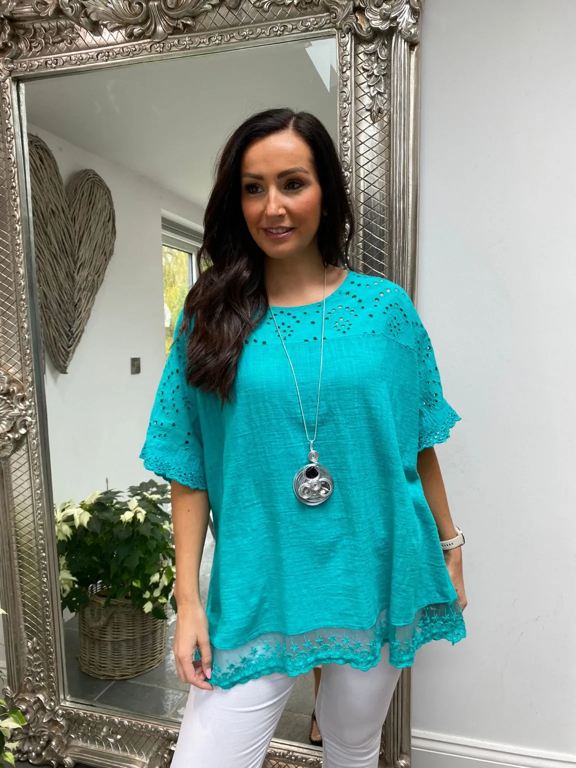 Embroidered Lace Blouse Erin