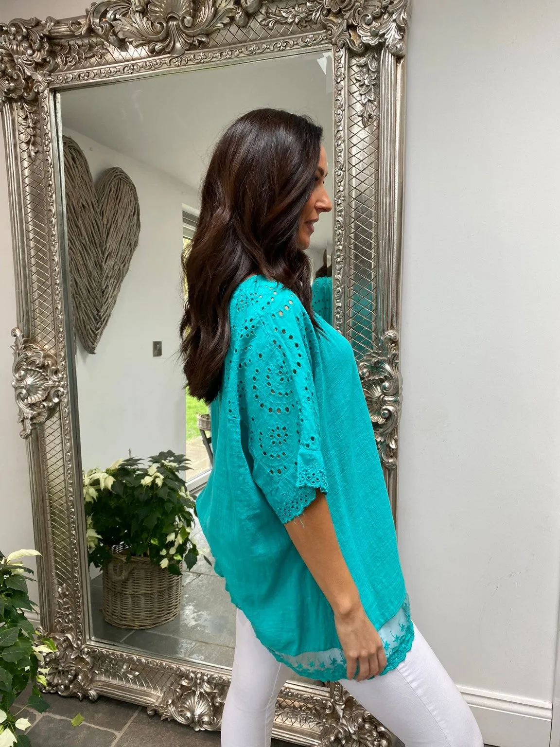 Embroidered Lace Blouse Erin