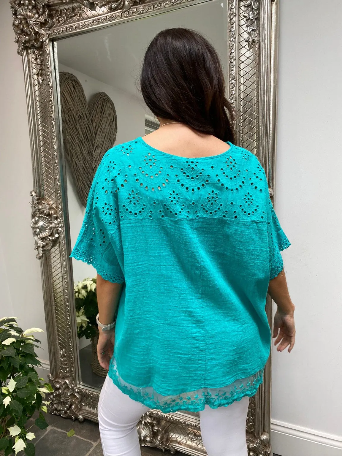 Embroidered Lace Blouse Erin