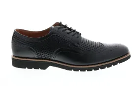 Emile Mens Black Leather Wingtip Oxfords Shoes