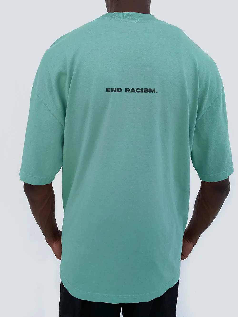 END RACISM DROP SHOULDER SHIRT mop