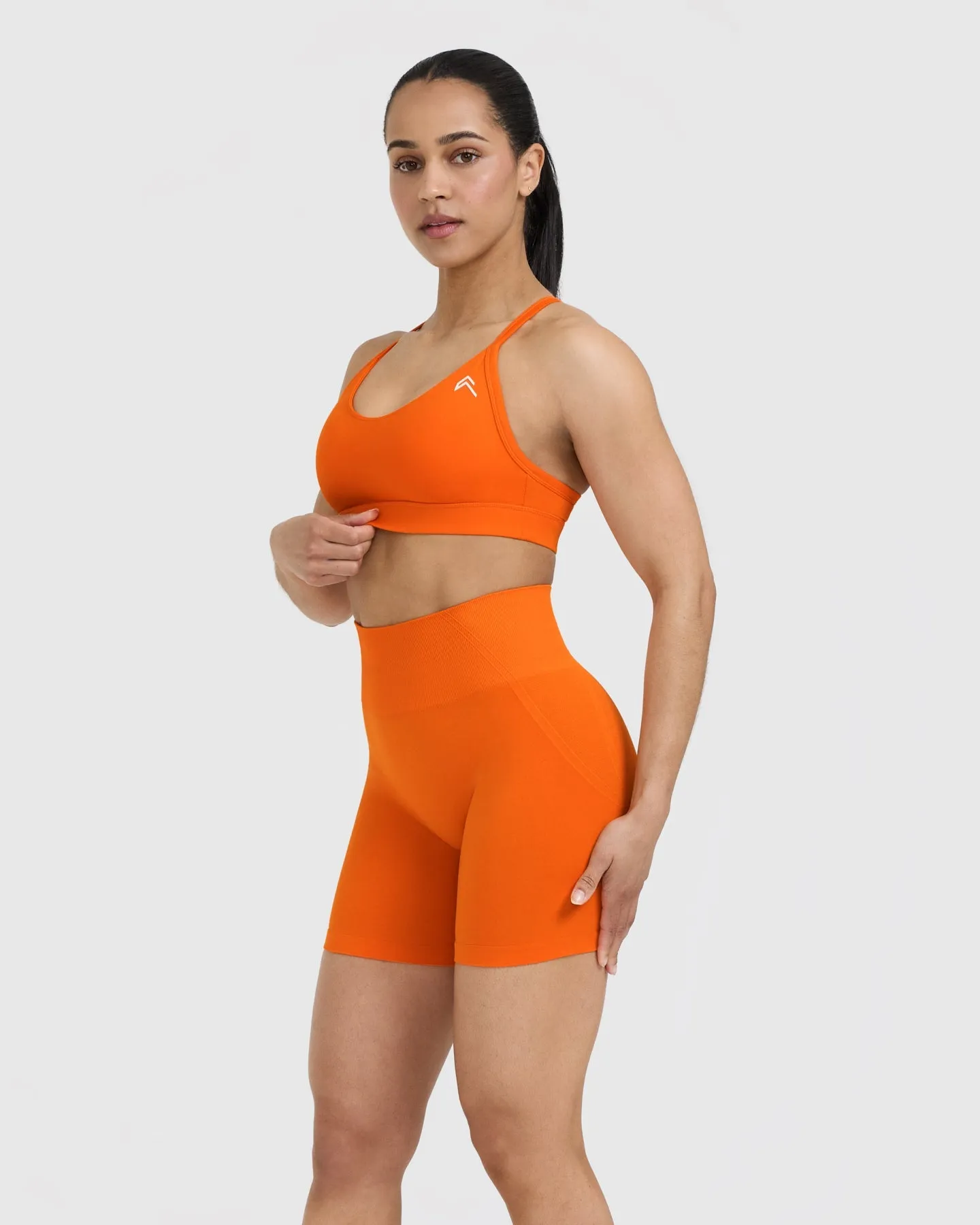 Flame Orange Daily Wear Sports Bra