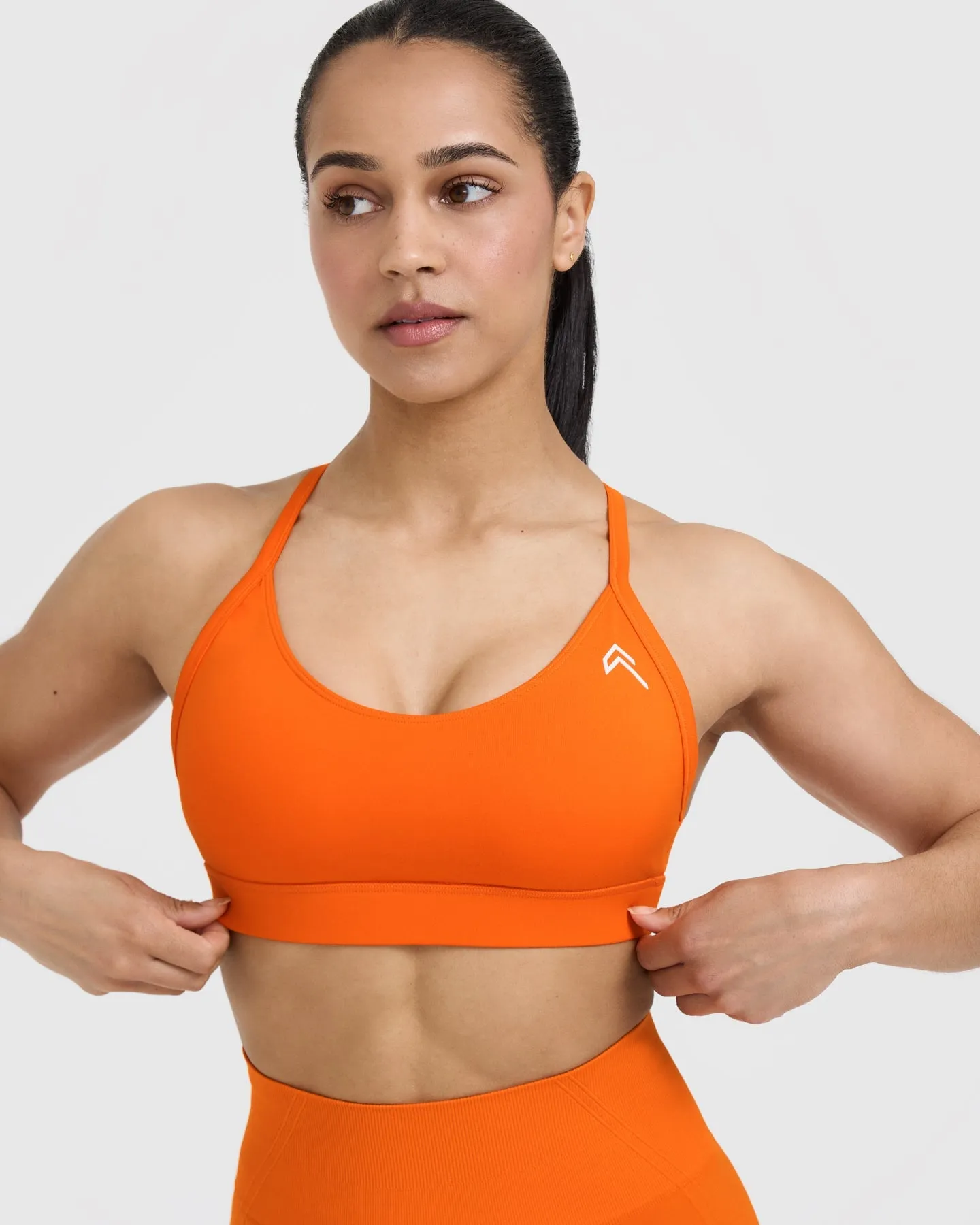 Flame Orange Daily Wear Sports Bra