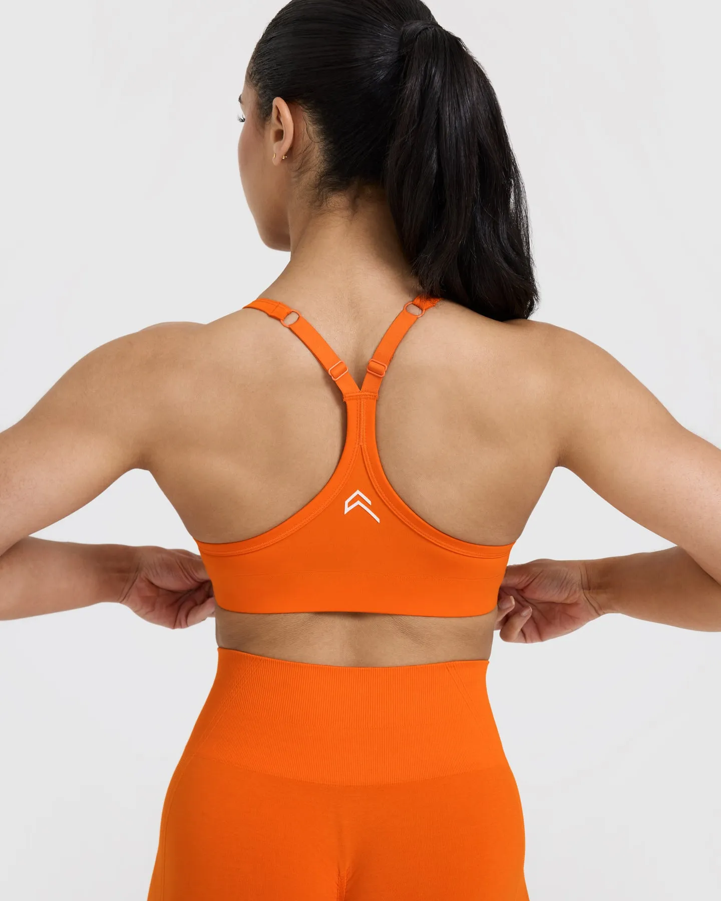 Flame Orange Daily Wear Sports Bra