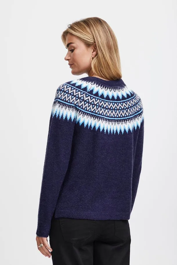 Fairisle Knit Sweater - Fransa