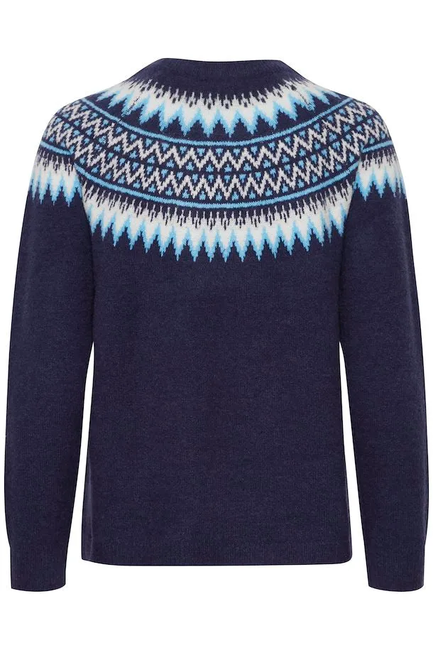 Fairisle Knit Sweater - Fransa