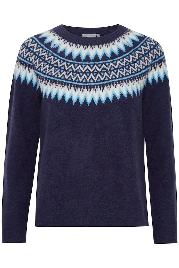 Fairisle Knit Sweater - Fransa