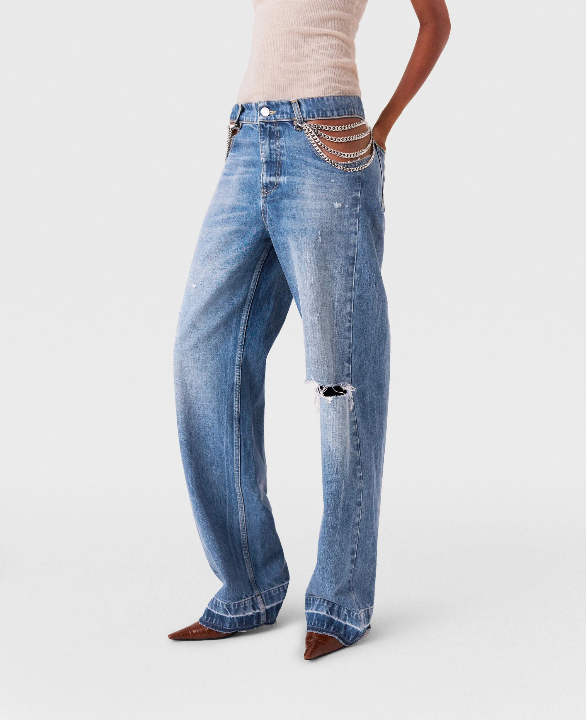 Falabella Hips Straight-Leg Jeans