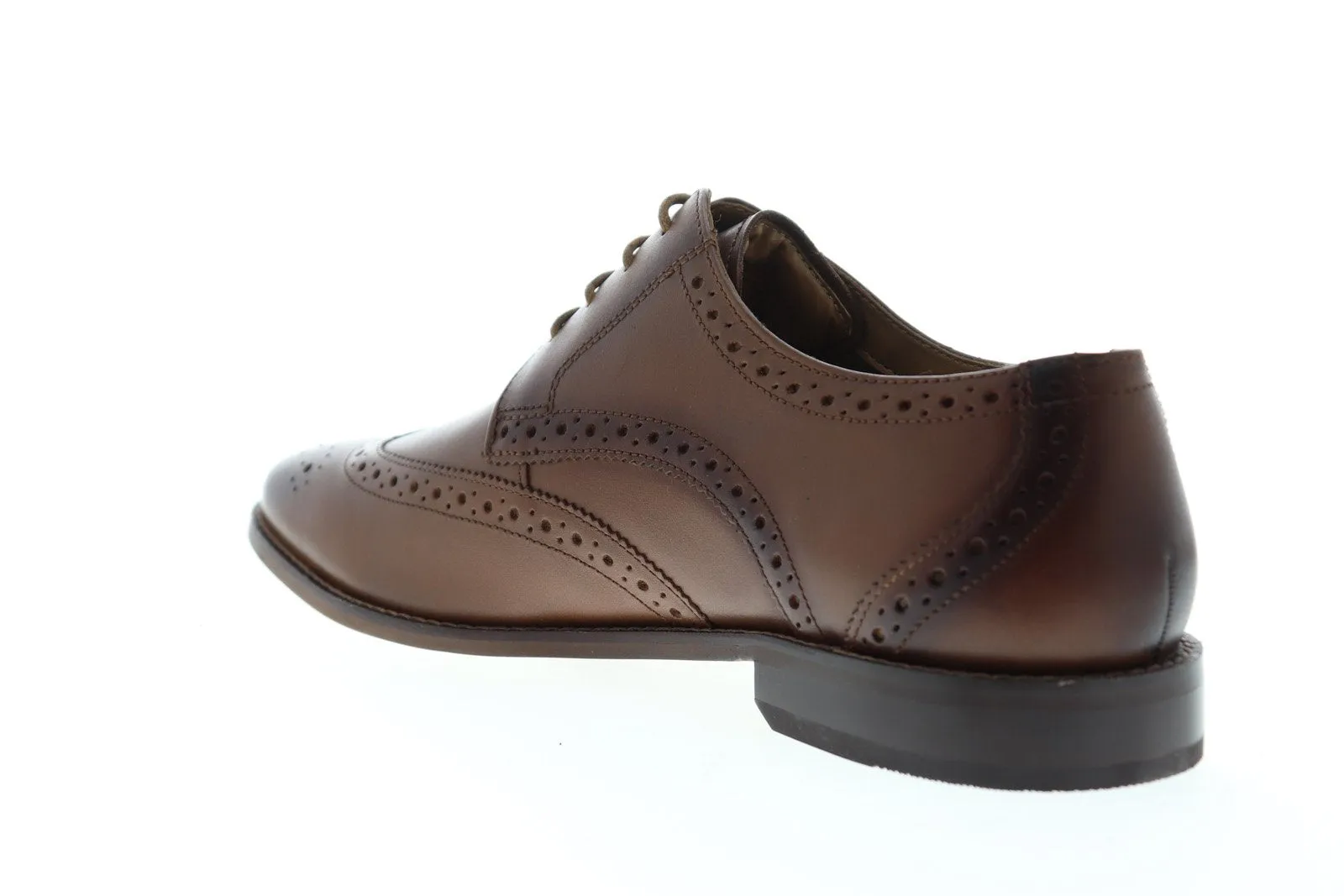 Finley II Wingtip Oxford Mens Brown Leather Oxfords