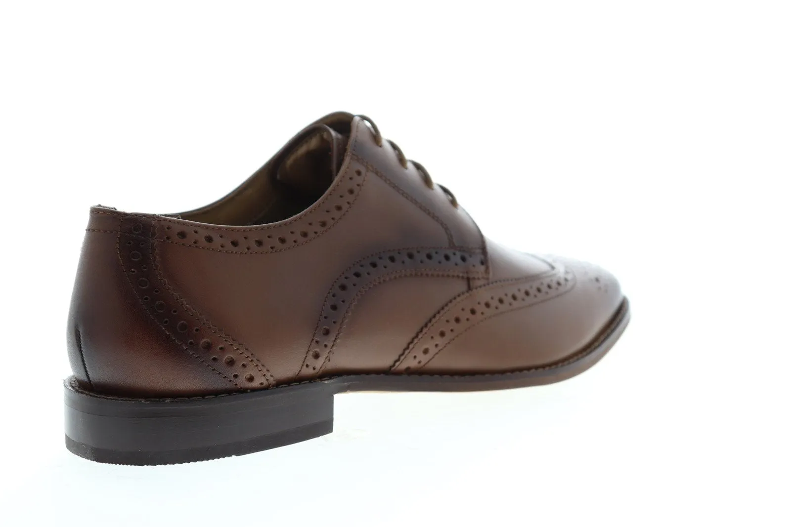 Finley II Wingtip Oxford Mens Brown Leather Oxfords