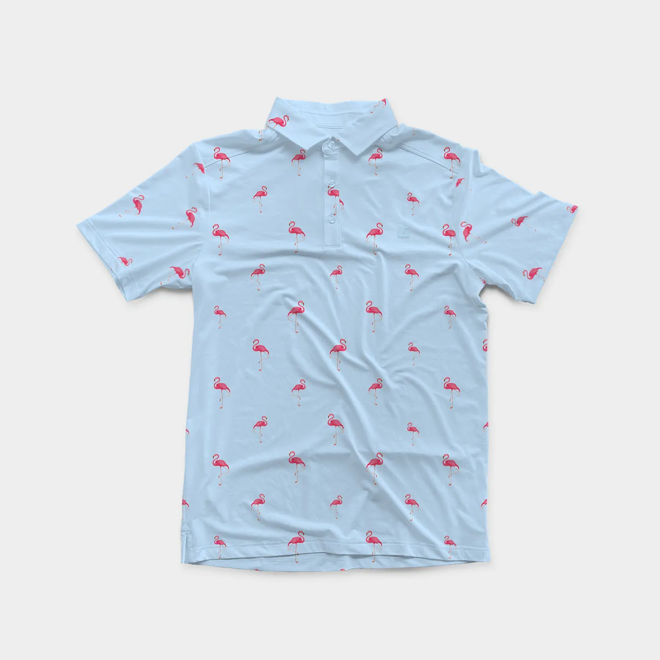 Flamingo Lake Sporty Polo Shirt