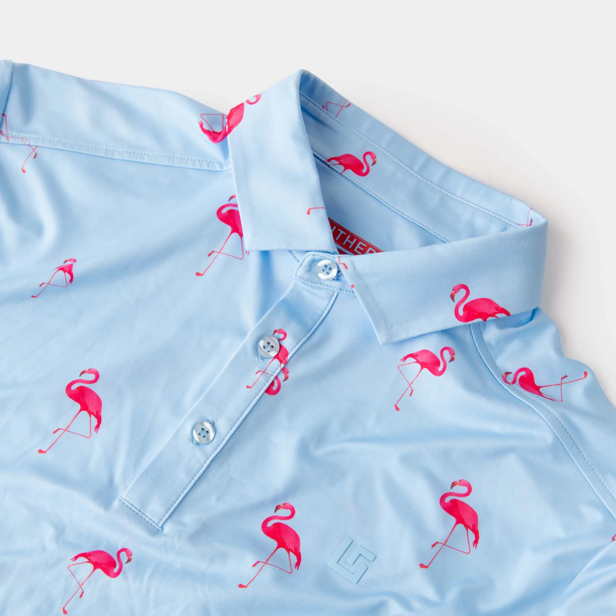 Flamingo Lake Sporty Polo Shirt