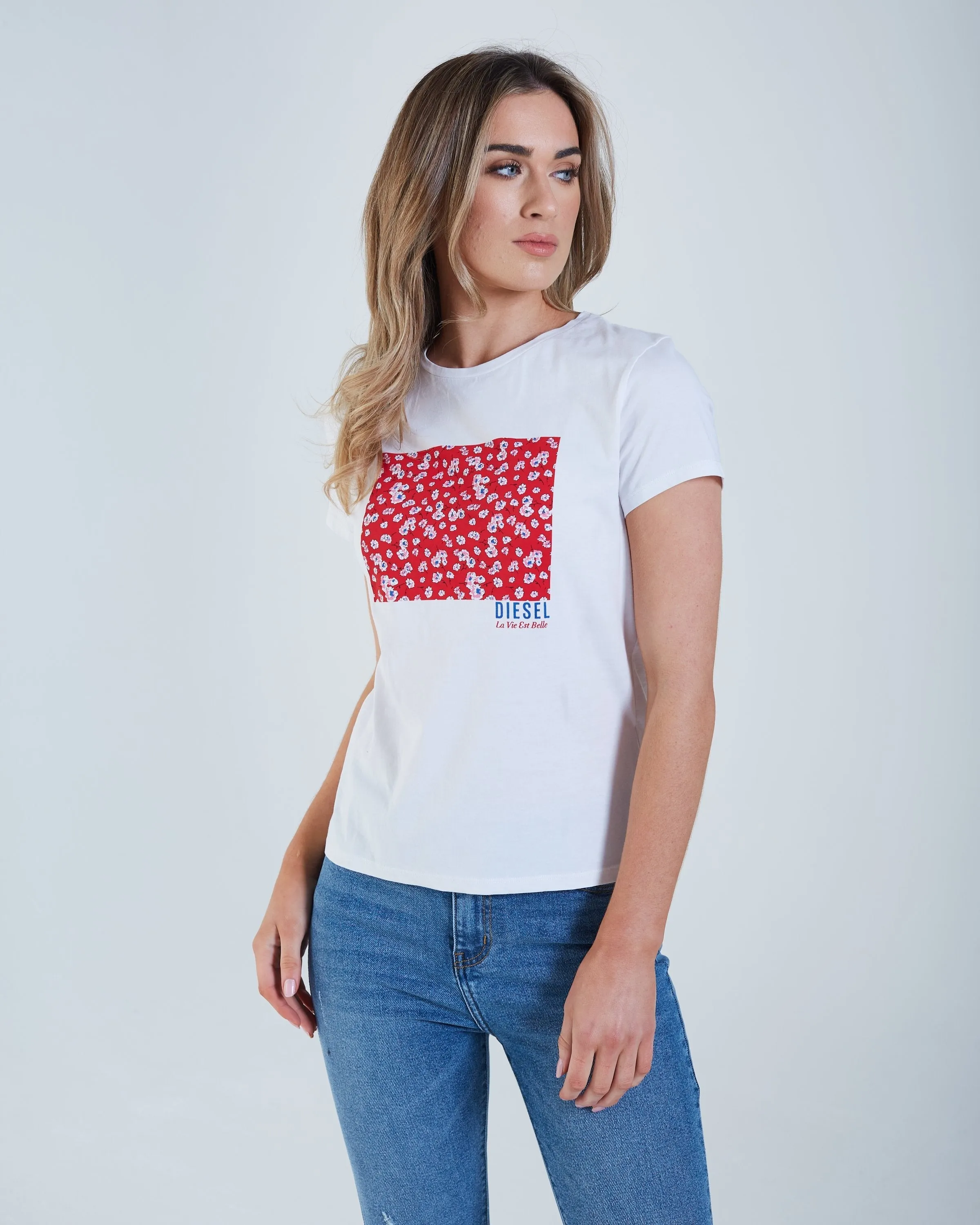 Flora T-Shirt Red Floral