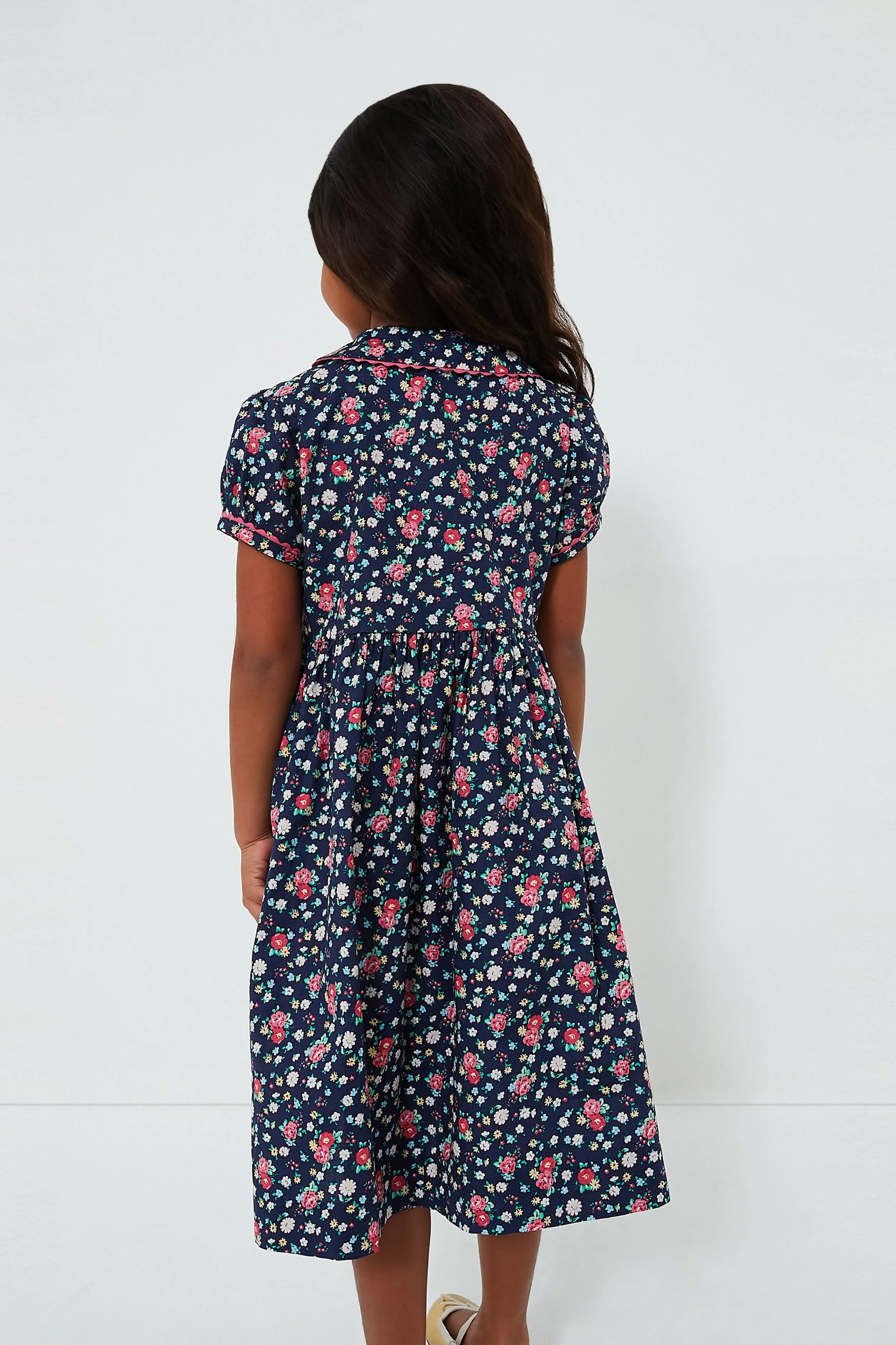 Floral Button-Front Dress