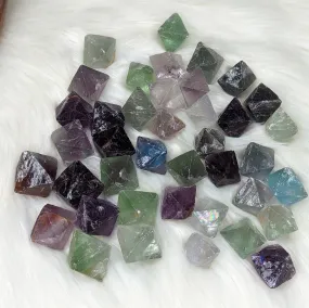 Flourite Octohedrons ~ Set of Five ~ Vibrant and Energetic