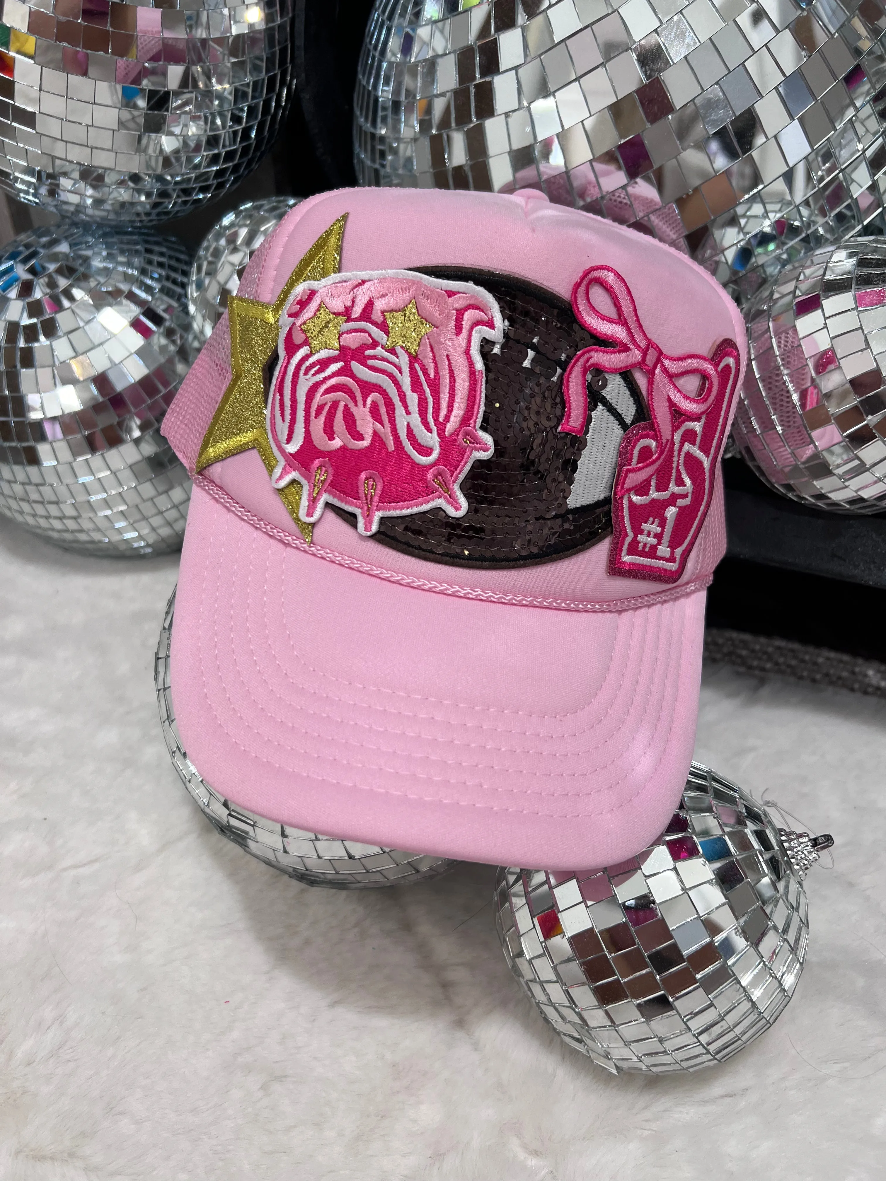 Fly Trucker Hat- The Gameday Pink Dawg