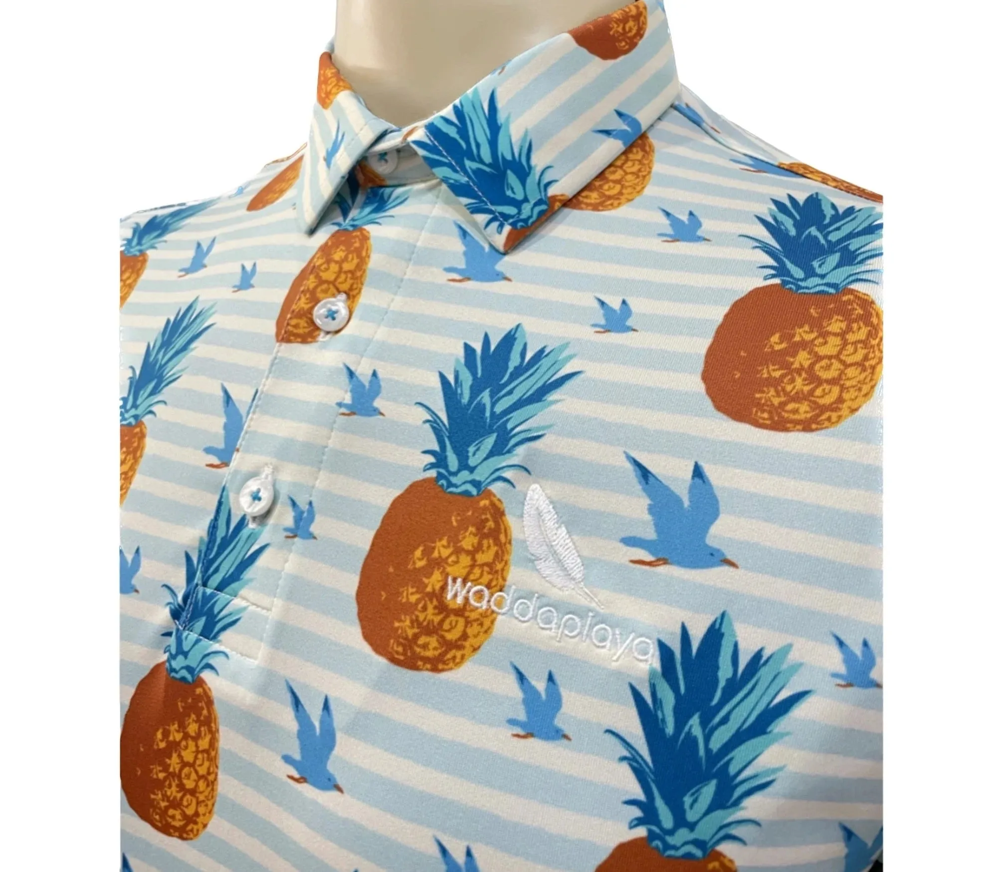 Flying Pineapple Polo - Tropical Polo Shirts and Accessories