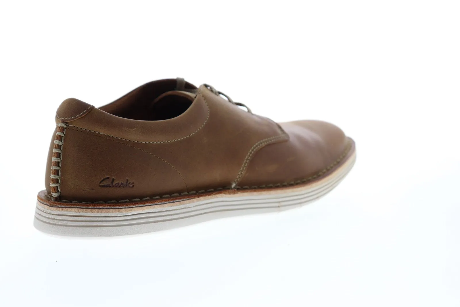 Forge Vibe Mens Brown Leather Plain Toe Oxfords