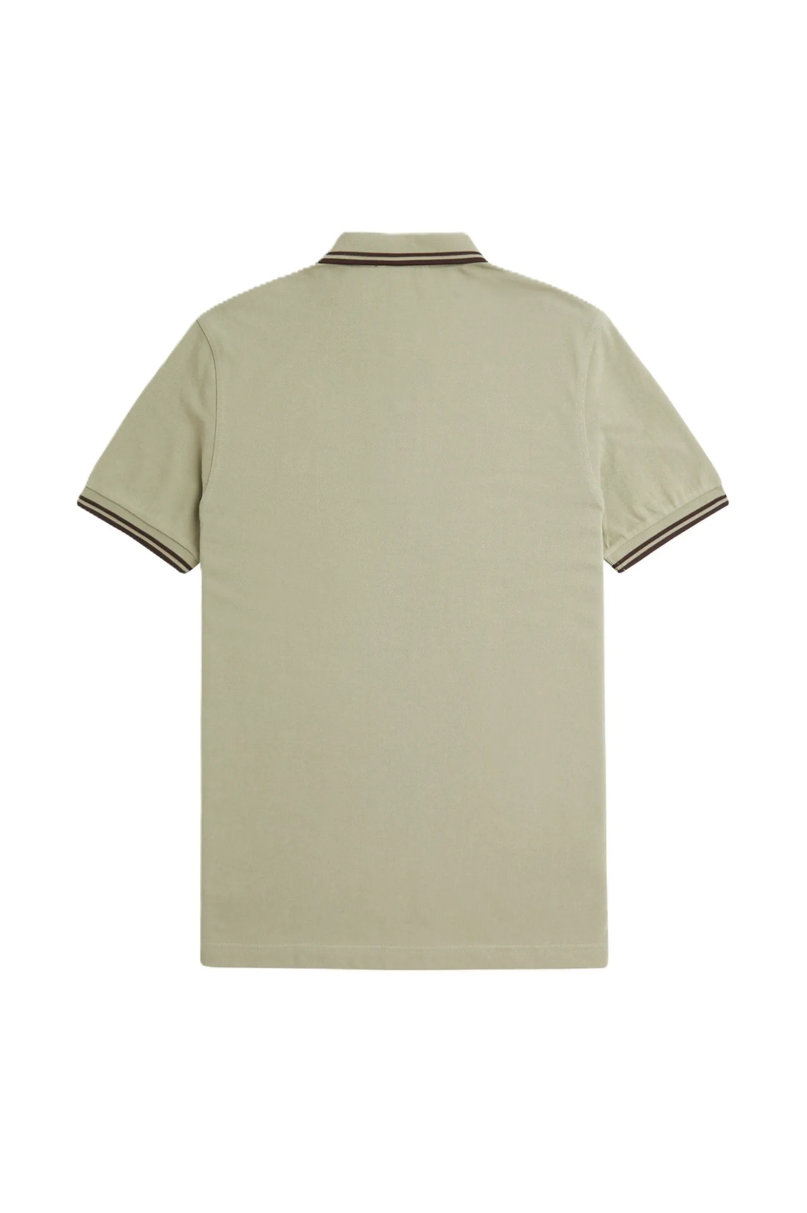 Fred Perry Twin Tipped Polo Shirt Warm Grey/Brick