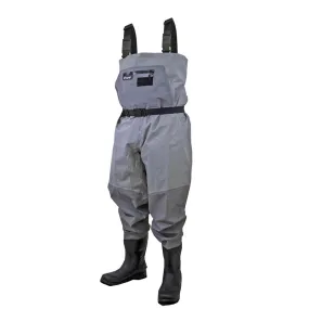 Frogg Toggs Gray Men's Hellbender PRO Bootfoot Lug Sole Chest Wader