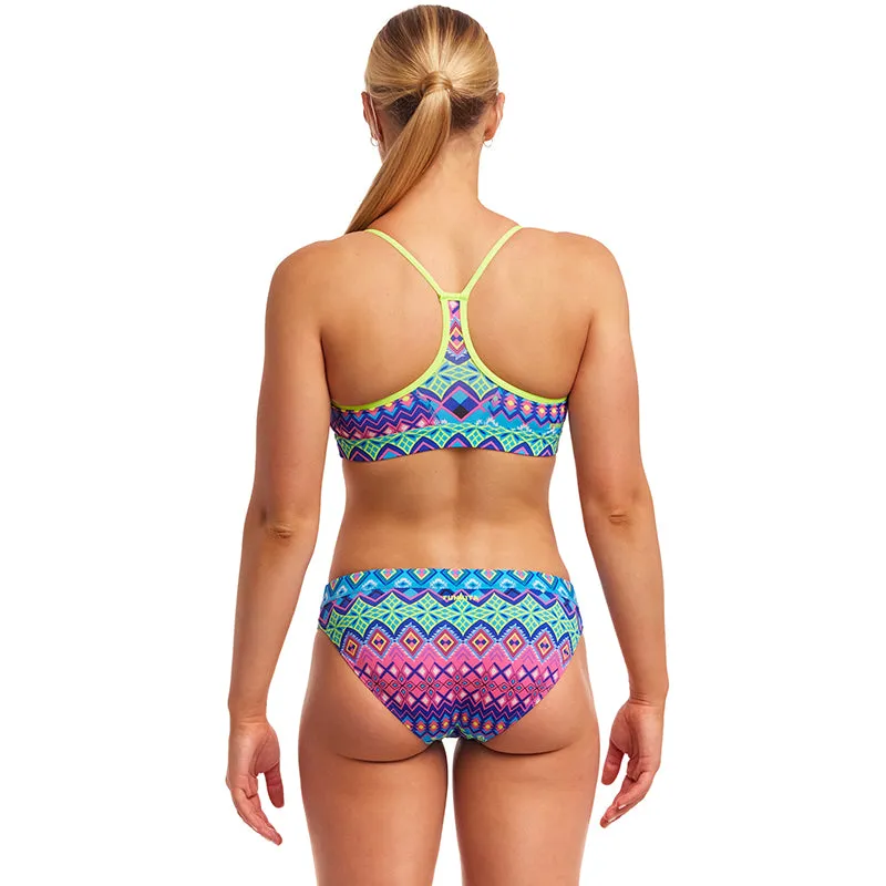 Funkita - Kris Kringle - Ladies Swim Crop Top