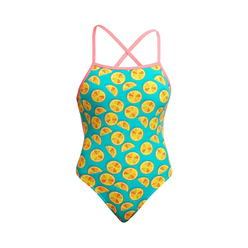 Funkita - Lime Splice - Ladies Eco Tie Me Tight One Piece