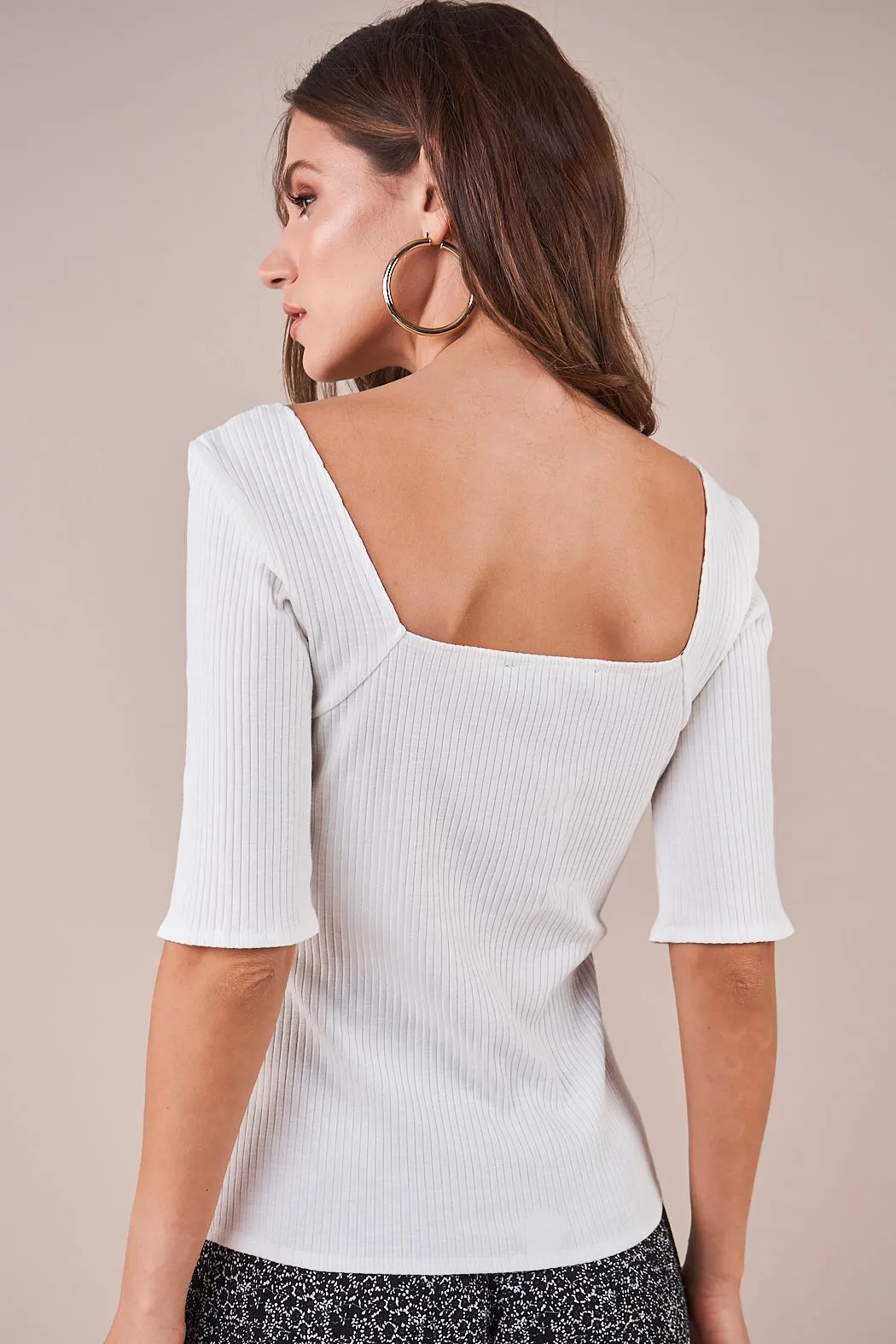 Gamma Ribbed Knit Top