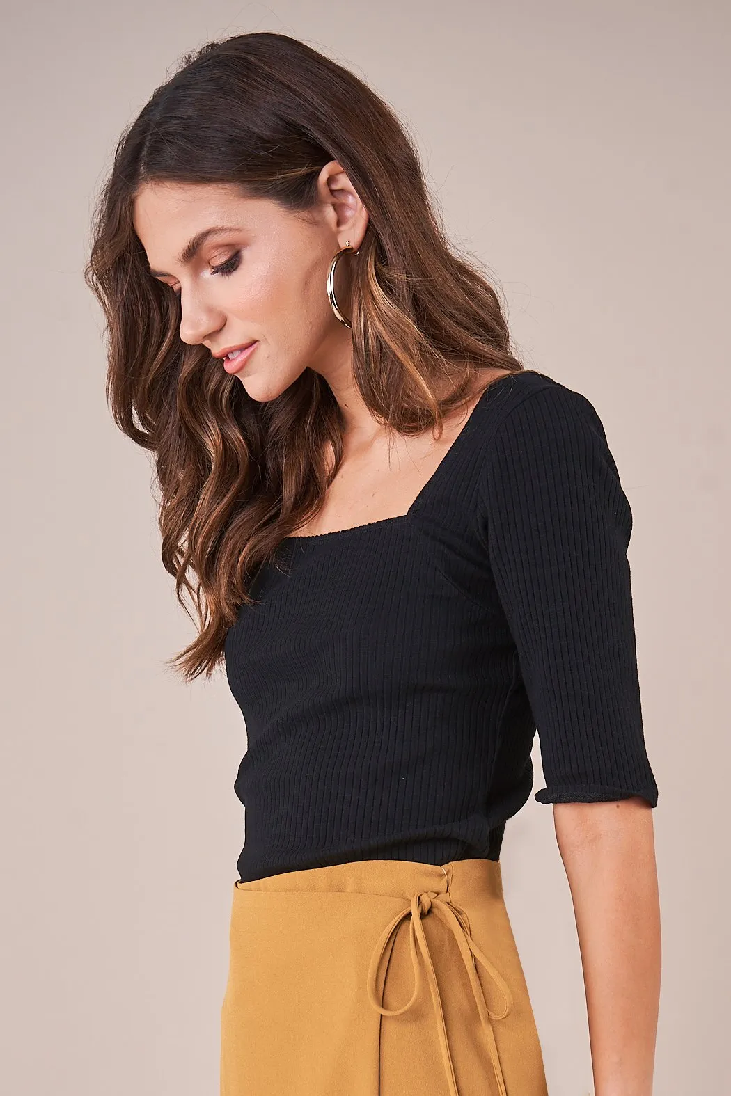 Gamma Ribbed Knit Top