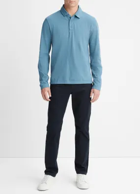 Garment Dye Long-Sleeve Polo Shirt